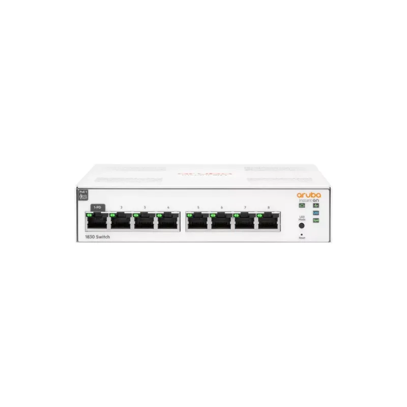 HP Aruba Instant On, JL810A 1830-8G, 8Port, GigaBit, Yönetliebilir, Rack Mount Switch