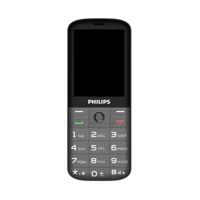 PHILIPS Xenium E227, 32Mb, Siyah, 32Mb Ram, 2,8inc Ekran, Arka Kamera, Çift Sim Desteği, FM Radyo, 1700mAh Pil, El Feneri, Türkiye KVK Garantili