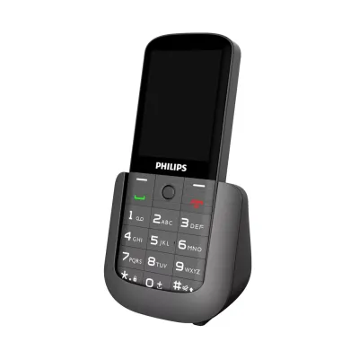 PHILIPS Xenium E227, 32Mb, Siyah, 32Mb Ram, 2,8inc Ekran, Arka Kamera, Çift Sim Desteği, FM Radyo, 1700mAh Pil, El Feneri, Türkiye KVK Garantili