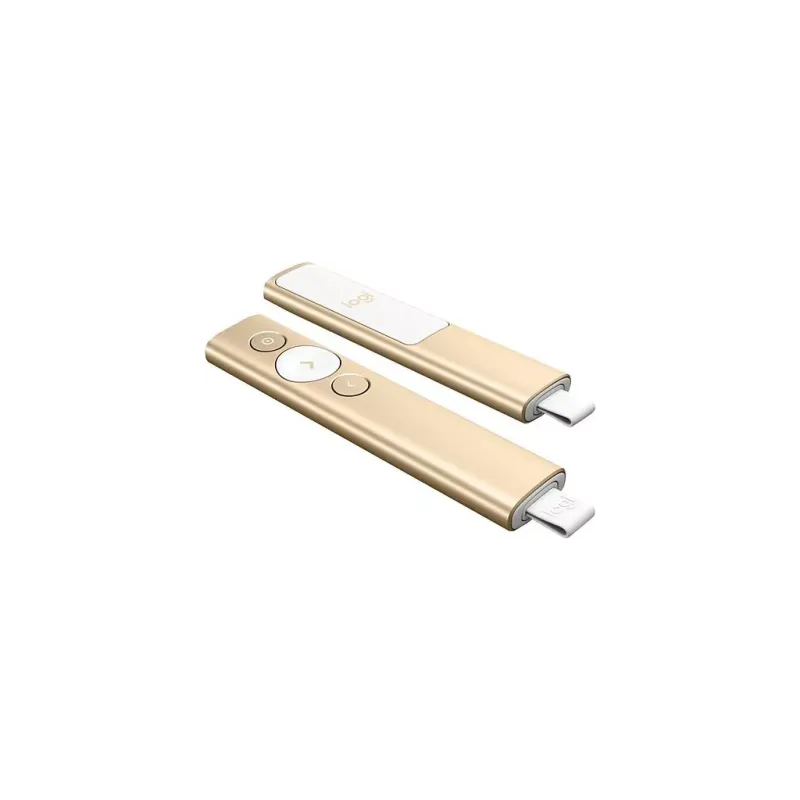 LOGITECH 910-004862, Spotlight Wireless Presenter, Sunum Cihazı (Gold)