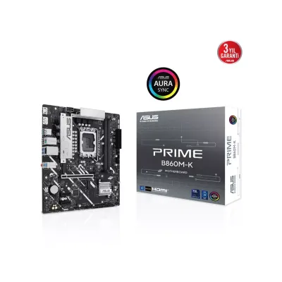 ASUS PRIME B860M-K DDR5 HDMI DP PCIE 5.0 1851p mATX