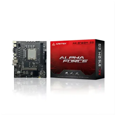 ARKTEK ALPHA FORCE, AK-B760M EG, 2xDDR5, 2x M.2, D-SUB, HDMI, DP, 12-13.14.Nesil, LGA1700 Soket, Anakart