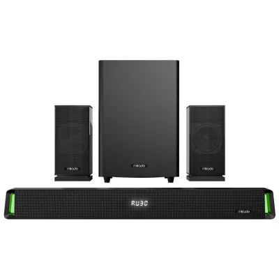 MIKADO MD-SBT35, 160W, 5+1, Masaüstü, BT/AUX/USB/HDMI/OPTICAL, Soundbar, Siyah Kasa, Ev Sinema Sistemi