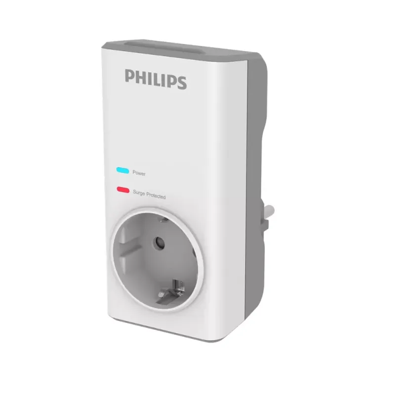 PHILIPS 1-li CHP7010W/10 1140 Joules Akım Koruma Prizi Siyah