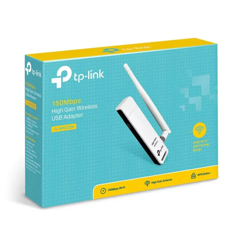 TP-LINK TL-WN722N N150 2.4ghz USB Kablosuz Adaptör