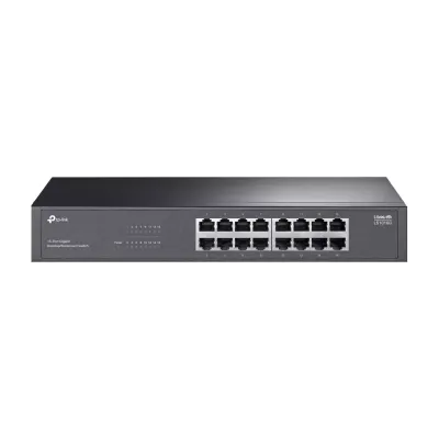 TP-LINK LS1016G, Green Tech, 16 Port GigaBit, Yönetilemez, Metal Kasa, Masaüstü Switch