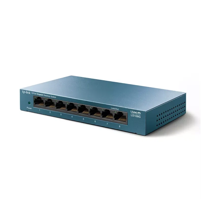 TP-LINK 8port LS108G GIGABIT Yönetilemez Switch Masaüstü