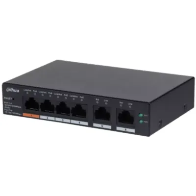 DAHUA 4port PoE 60w 1-Uplink Gigabit Cloud yönetilebilir Switch CS4006-4GT-60