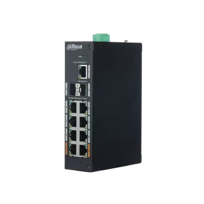 DAHUA 8port PoE 130w Gigabit Yönetilemez Endüstriyel Switch PFS3211-8GT-120-V2