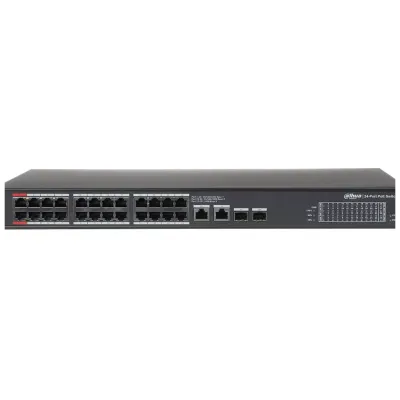 DAHUA 24port PoE 360w 2-SFP Gigabit Yönetilemez Switch PFS3228-24GT-360-V2