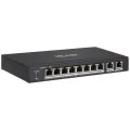 HILOOK NS-0310P-60(B), 8Port, Megabit, PoE 60W, 2 Port Gigabit Uplink, Long Range 250Metre, Yönetilemez, Masaüstü Switch