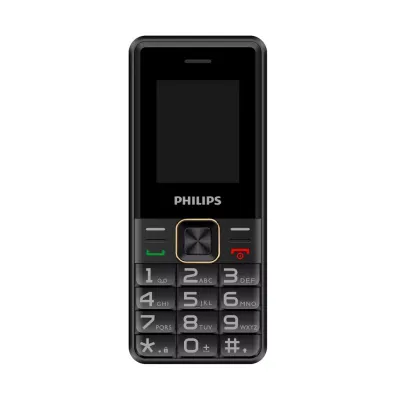 PHILIPS Xenium E6105, 128Mb, Siyah, 48Mb Ram, 1,77inc Ekran, 4G Çift Sim Desteği, FM Radyo, 1000mAh Pil, Türkiye KVK Garantili