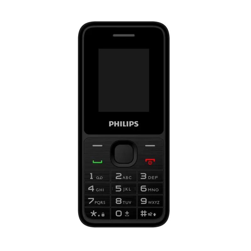 PHILIPS Xenium E2125, 32Mb, Siyah, 32Mb Ram, 1,77inc Ekran, 4G Çift Sim Desteği, FM Radyo, 1700mAh Pil, El Feneri, Türkiye KVK Garantili