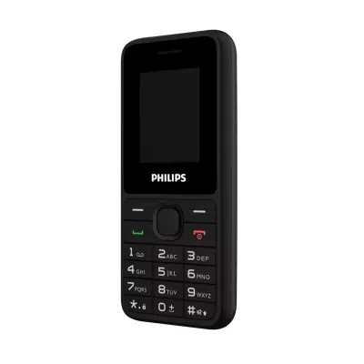 PHILIPS Xenium E2125, 32Mb, Siyah, 32Mb Ram, 1,77inc Ekran, 4G Çift Sim Desteği, FM Radyo, 1700mAh Pil, El Feneri, Türkiye KVK Garantili