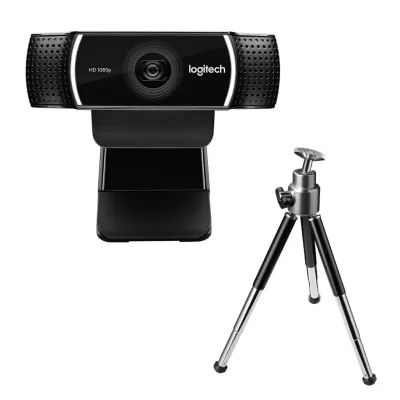 LOGITECH 960-001088, C922, PRO Strem 1080p/30 fps, Otomatik Işık Düzeltimi, Dahili Çift Mikrofonlu, Full HD, Webcam