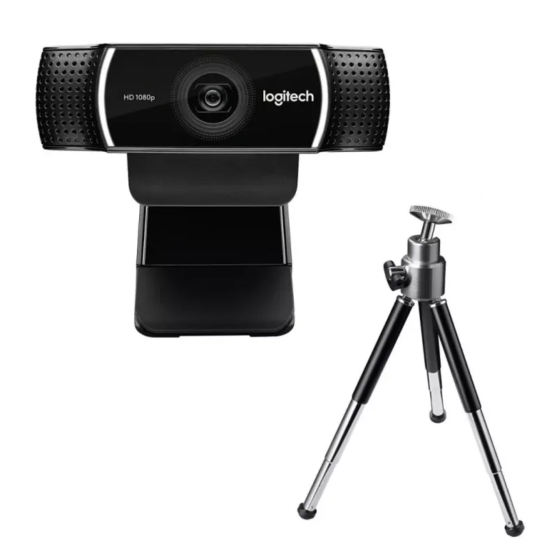 LOGITECH 960-001088, C922, PRO Strem 1080p/30 fps, Otomatik Işık Düzeltimi, Dahili Çift Mikrofonlu, Full HD, Webcam