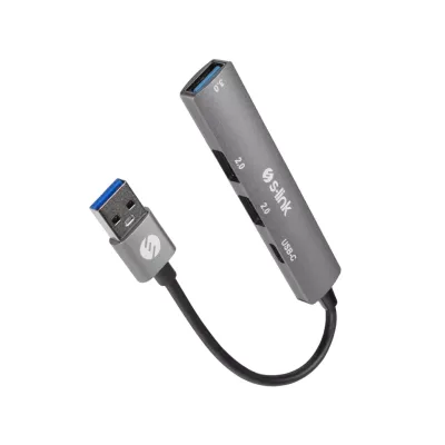 S-LINK SW-U322, USB3.0 to 2xUSB 2.0, 1xUSB 3.0, 1xType-C, Metal, USB HUB