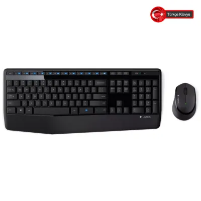 LOGITECH MK345 Kablosuz Q Trk Siyah Klavye - Mouse Set  (920-006514)