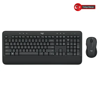 LOGITECH MK540 Kablosuz Q Trk Siyah Klavye - Mouse Set (920-008687)