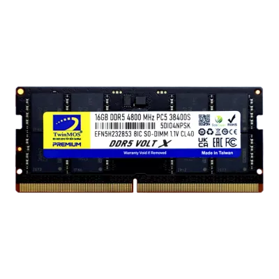TWINMOS 16GB DDR5 4800MHZ CL40 NOTEBOOK RAM VOLT X TMD516GB4800S40