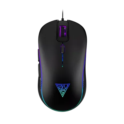 GAMDIAS AURA GS3, Çok Renkli Aydınlatma,  USB Kablolu, 6 Programlanabilir Buton, Gaming Mouse, 3.600 DPI, Siyah