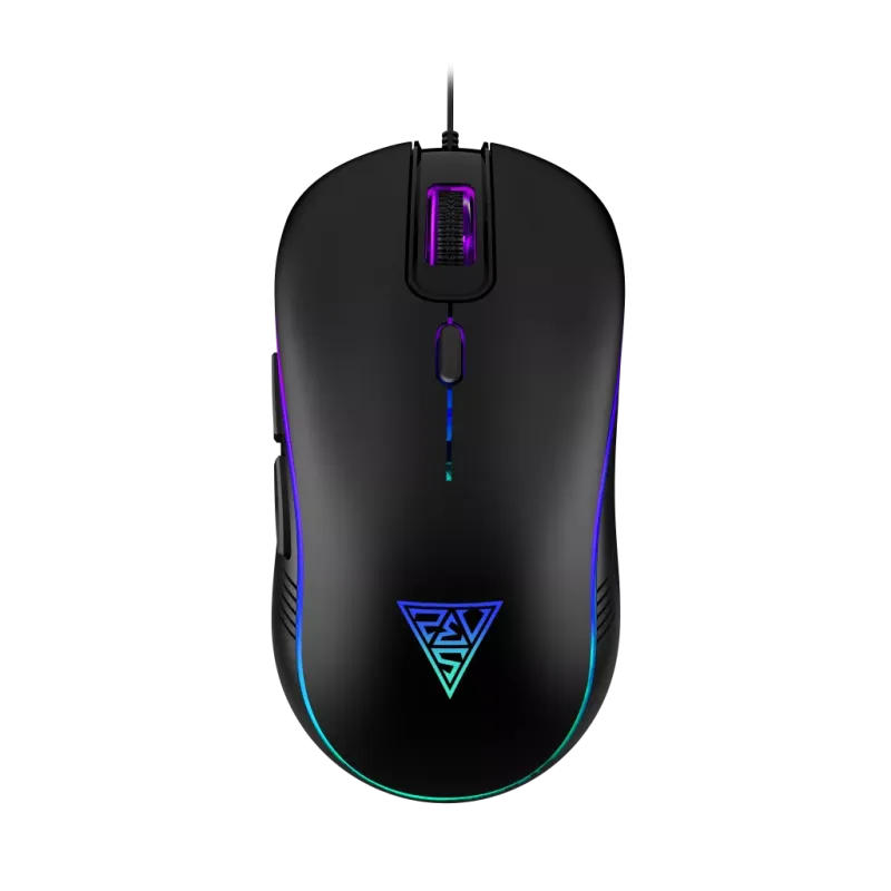 GAMDIAS AURA GS3, Çok Renkli Aydınlatma,  USB Kablolu, 6 Programlanabilir Buton, Gaming Mouse, 3.600 DPI, Siyah