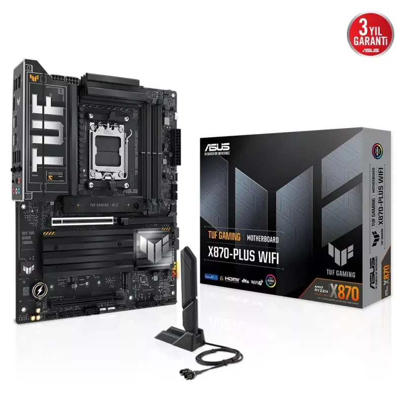 ASUS TUF GAMING X870-PLUS WIFI-7 DDR5 HDMI DP PCIE 5.0 AM5 ATX
