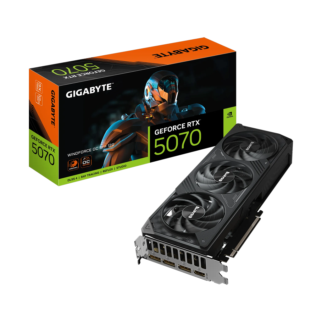 GIGABYTE RTX5070 12GB WINDFORCE OC SFF GV-N5070WF3 OC-12GD GDDR7 192bit HDMI DP PCIe 5.0