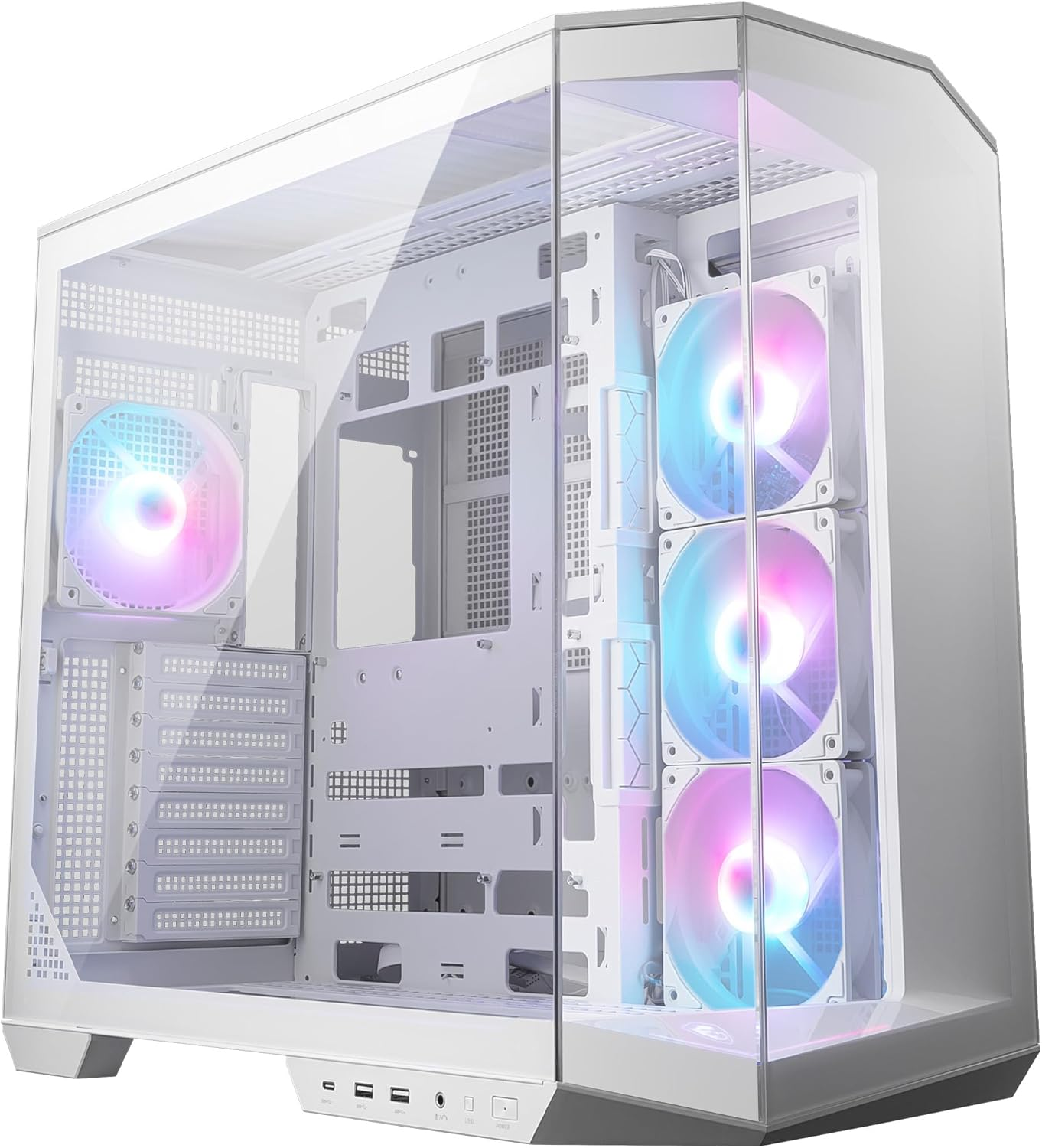 MSI MAG PANO 100R PZ WHITE Gaming Mid-Tower PC Kasası Beyaz 