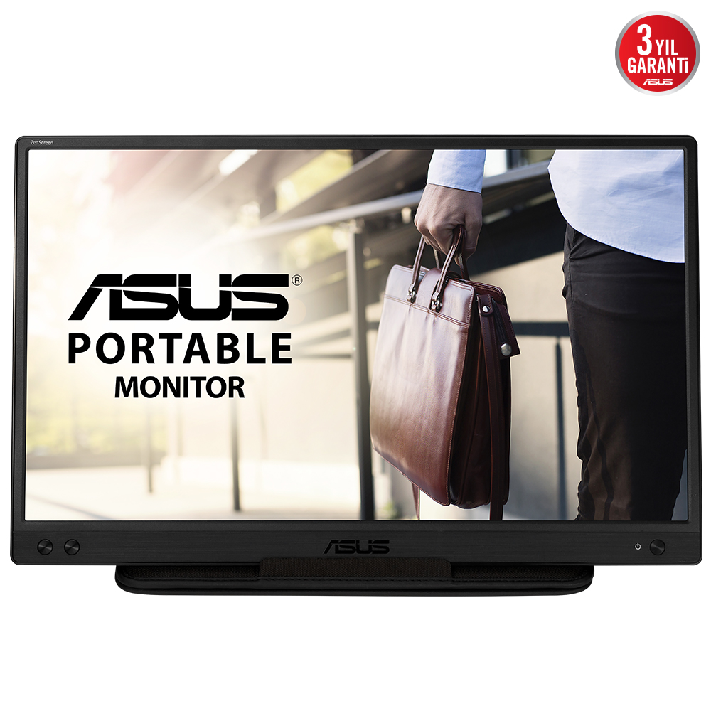 ASUS 15.6" IPS ZENSCREEN MB166C 5MS 60Hz TYPE-C Taşınabilir USB Monitör (1920 X 1080)