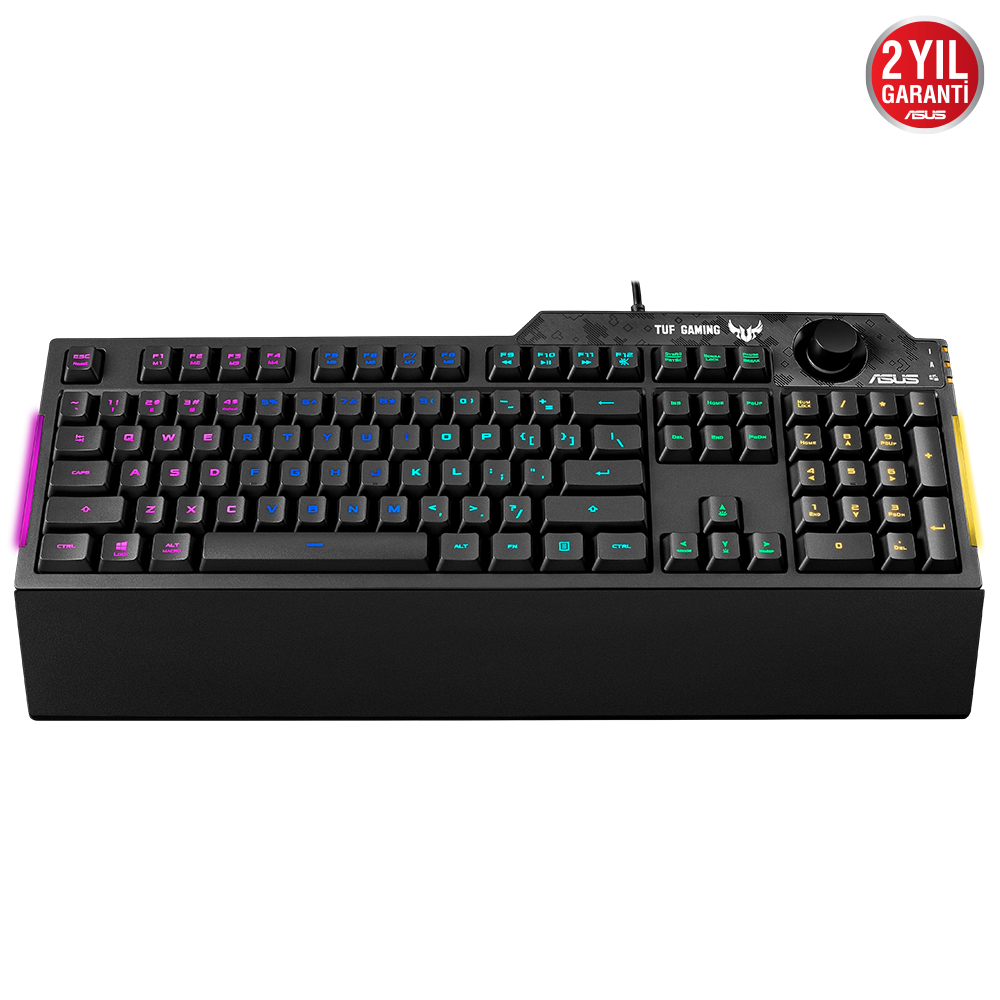 ASUS TUF GAMING K1 Kablolu USB Q Trk Siyah Gaming Klavye