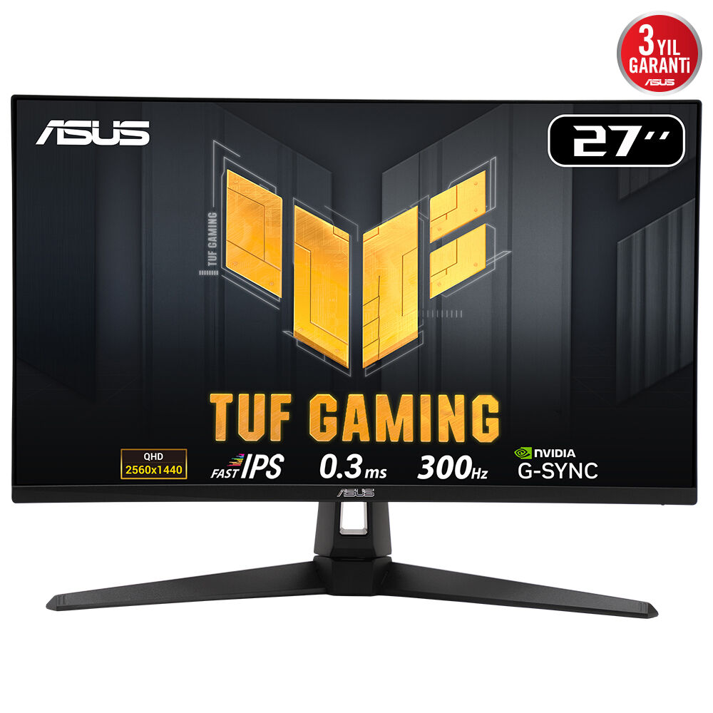 ASUS 27" FLAT IPS TUF GAMING VG27AQM5A 0.3MS 300Hz HDMI-DP-TYPE-C Gaming Monitör (2560 X 1440)