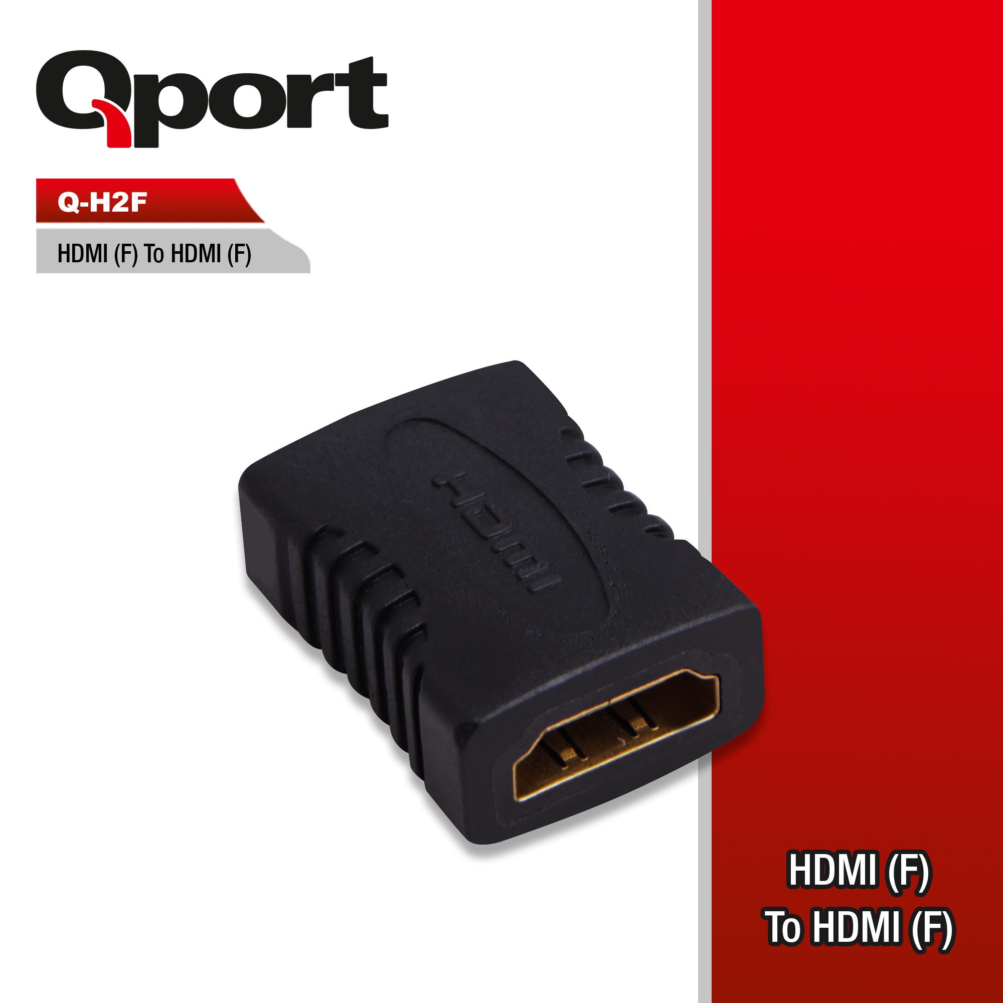 QPORT Q-H2F HDMI-HDMI Adaptör