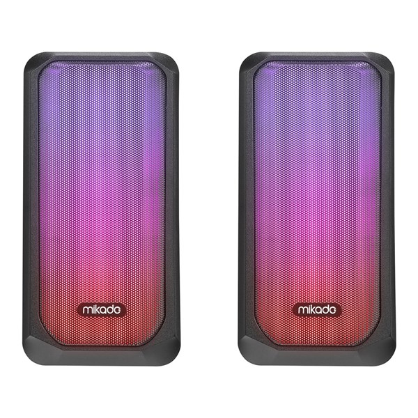 MIKADO MD-356 Siyah Hoparlör RGB Ledli