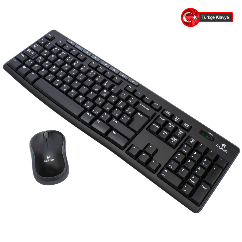 LOGITECH MK270 Kablosuz Q Trk Siyah Klavye - Mouse Set (920-004525)