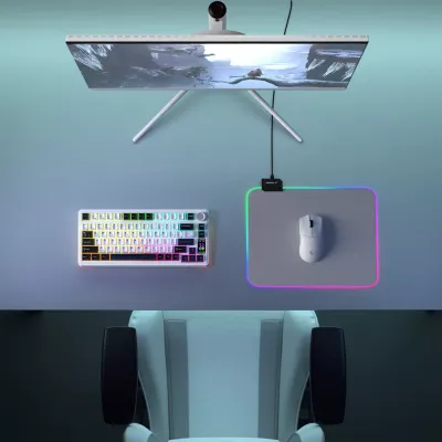 Rampage MP-21, PULSAR M RGB, 252x328x3mm, RGB Led, Gaming, MOUSE PAD (Gri)