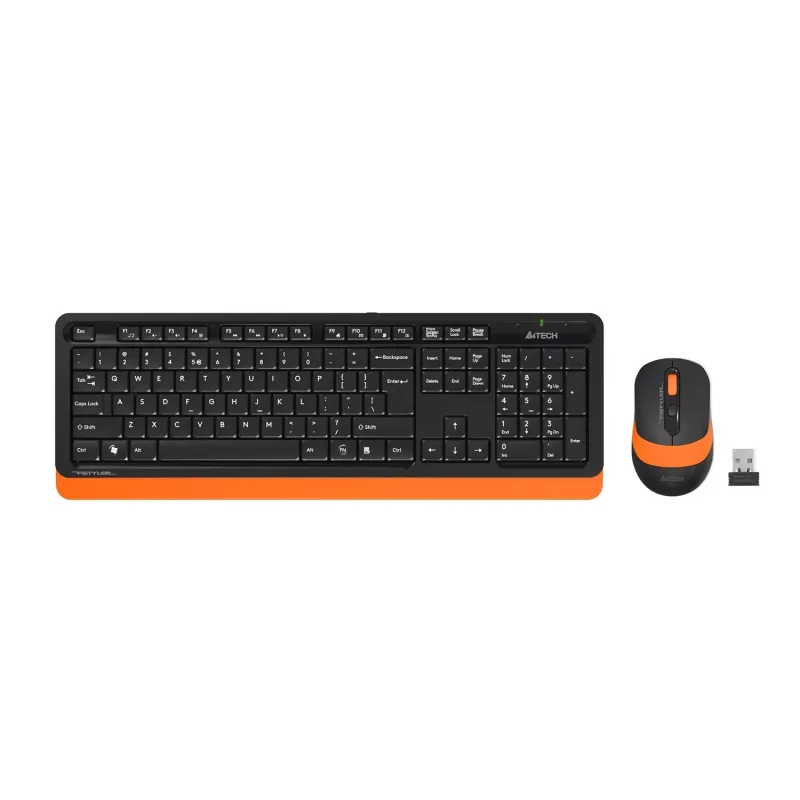 A4TECH FG1010 Kablosuz Q Trk Siyah/Turuncu Klavye - Mouse Set