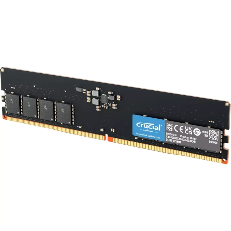 CRUCIAL 16GB DDR5 4800MHZ CL40 PC RAM VALUE CT16G48C40U5