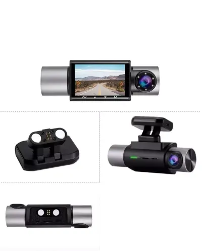 TWOGO GO-XRAY2 Day Night GPS Araç İçi Kamera Geniş Açı Çift Ekran