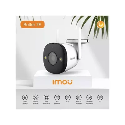 IMOU 3MP Bullet 3.6mm Wıfı Kablosuz IP Kamera 2E IPC-K3DP-3H0WF