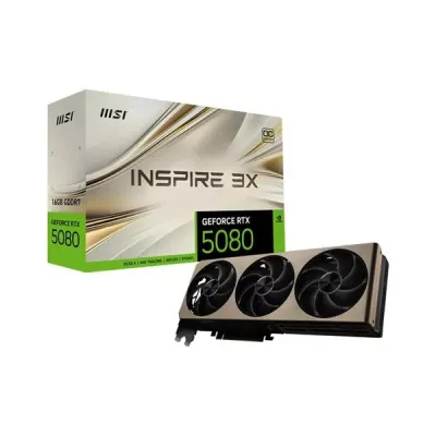 MSI RTX5080 16GB INSPIRE 3X OC GDDR7 256bit HDMI DP PCIe 5.0