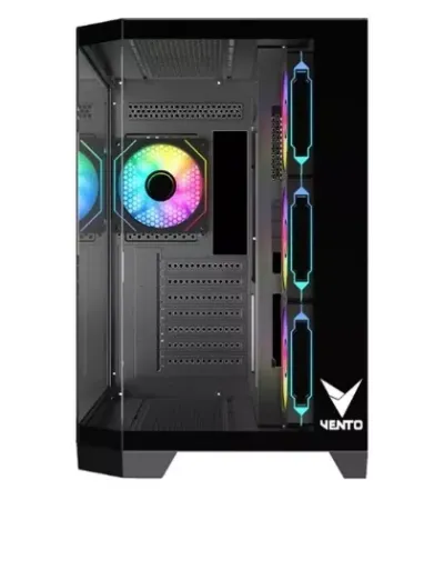 VENTO VG4204FA Panoramik Gaming EATX PC Kasası Siyah