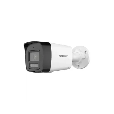 HIKVISION DS-2CD1041G2-LIUF 4Mpix, 2,8mm Lens,  H265+,20Mt Gece Görüşü, Hybrid Light, SD Kart,Dahili Mikrofon, PoE, Bullet IP Kamera
