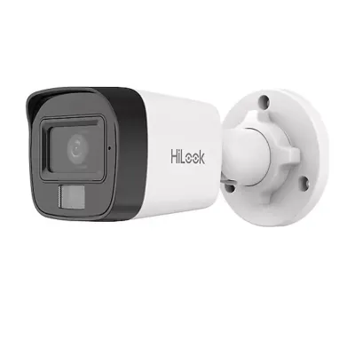 HILOOK IPC-B140HA-LUFC, 4Mpix, 2,8mm Lens, H265+, Dual Light, 20Mt Gece Görüşü, Dahili Mikrofon, IP67, PoE, Bullet, IP Kamera