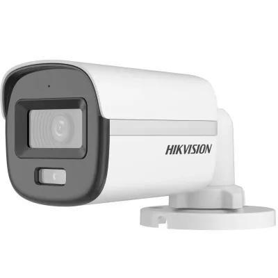 HIKVISION 2MP Bullet 2.8mm ColorVu Analog Kamera Akıllı Hibrit Işıklı DS-2CE10DF0T-LPFS
