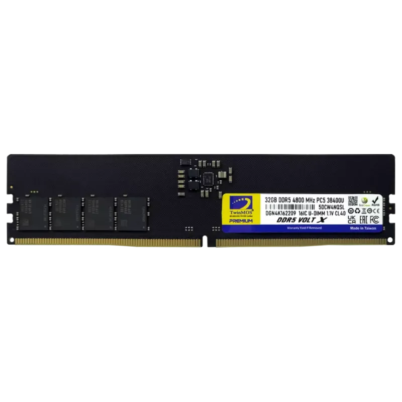 TWINMOS 32GB 4800MHz DDR5 PC RAM TMD532GB4800U40