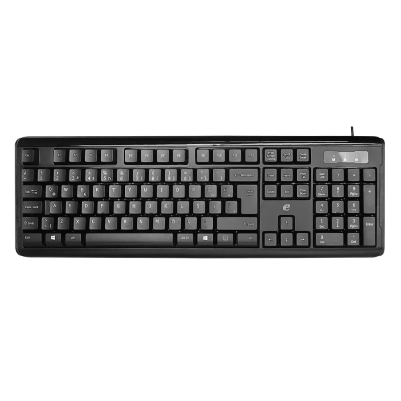ACER eMachines, EAK9821, Siyah, USB Kablolu, Türkçe Q, Standart Klavye