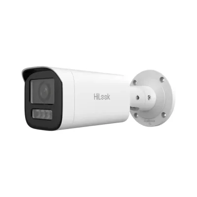 HILOOK IPC-B640HA-LZU, 4Mpix, 2,8-12mm  Motorize Lens, H265+, Dual Light, 50Mt Gece Görüşü, Dahili Mikrofon, PoE, IP67, IK10, Bullet, IP Kamera