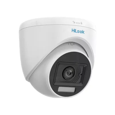 HILOOK THC-T129-LPS, 2Mpix, 2.8mm Lens, 20Mt Gece Görüşü, Color Vu, Dahili Mikrofon, Dome Kamera