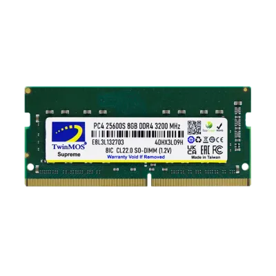 TWINMOS 8GB DDR4 3200MHZ NOTEBOOK RAM VALUE MDD48GB3200N
